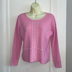 Carducci pink & white sweater
